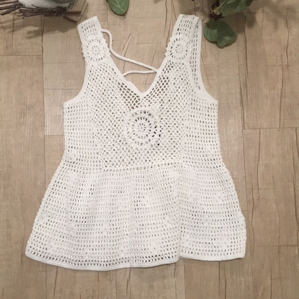 Knit braided top